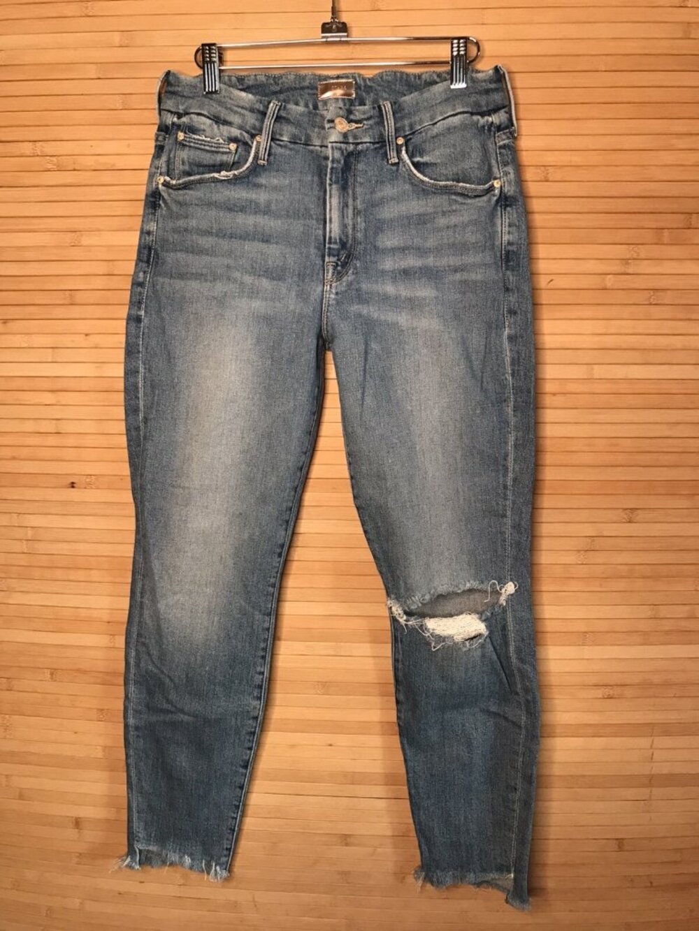 MOTHER The Looker Ankle Step Fray in Exposed Secret Sister sz 29